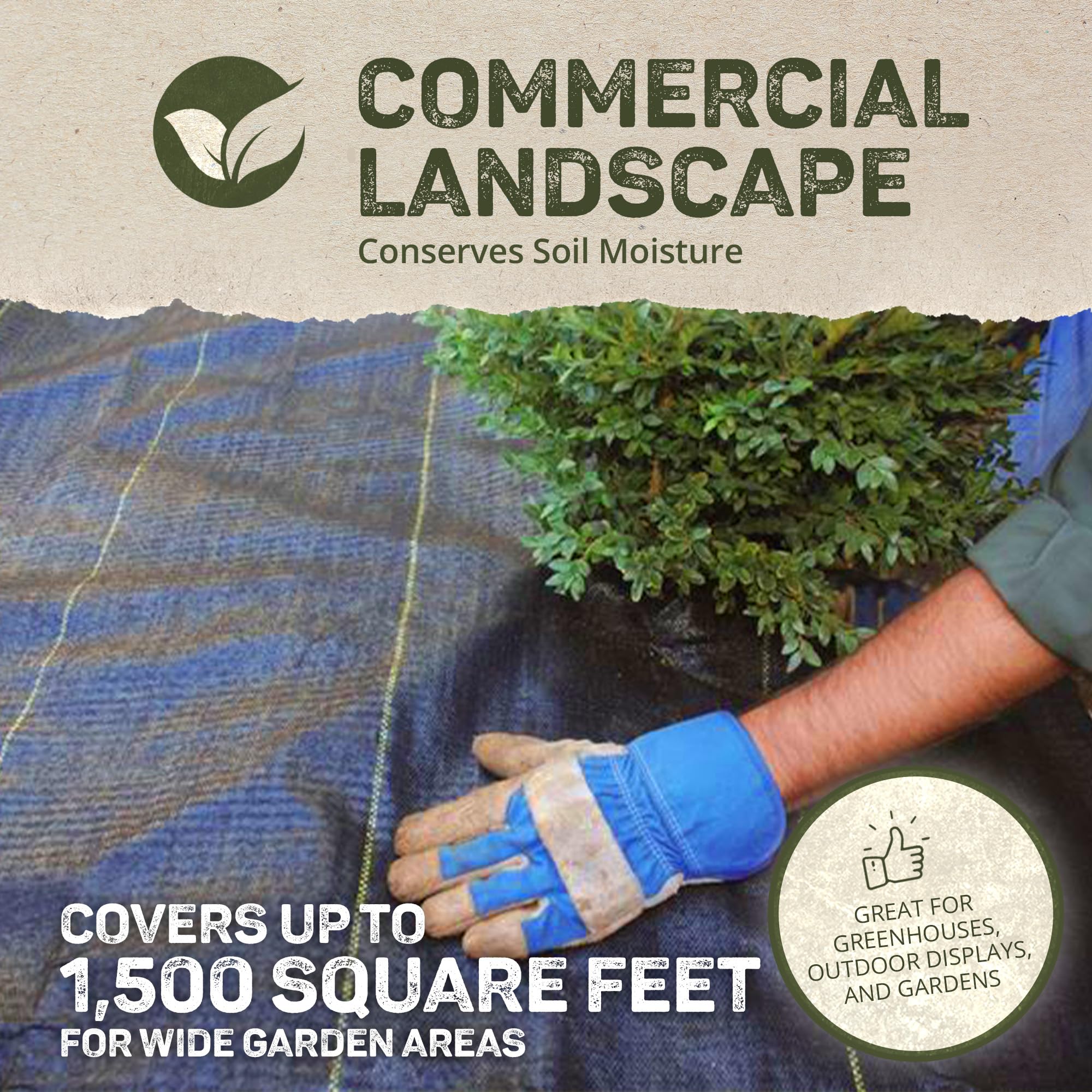 Dewitt 3-Pack Pro-5 Weed Barrier Fabric 5 oz, 6 x 250 Feet – Heavy-Duty Woven Landscape Ground Cover Mat for Raised Garden Bed, Greenhouse Gardening, Outdoor Landscaping, and Commercial Planting - Image 3