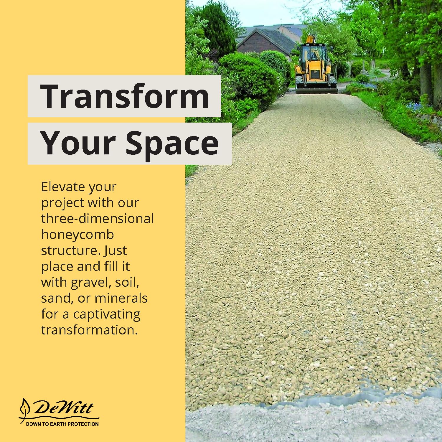 DeWitt DuPont GroundGrid Geotextile Stabilization System - Heavy-Duty Ground Reinforcement & Durable Gravel, Soil & Sand Stabilizer for Driveways, Pathways, Slopes & Construction Projects - Image 7