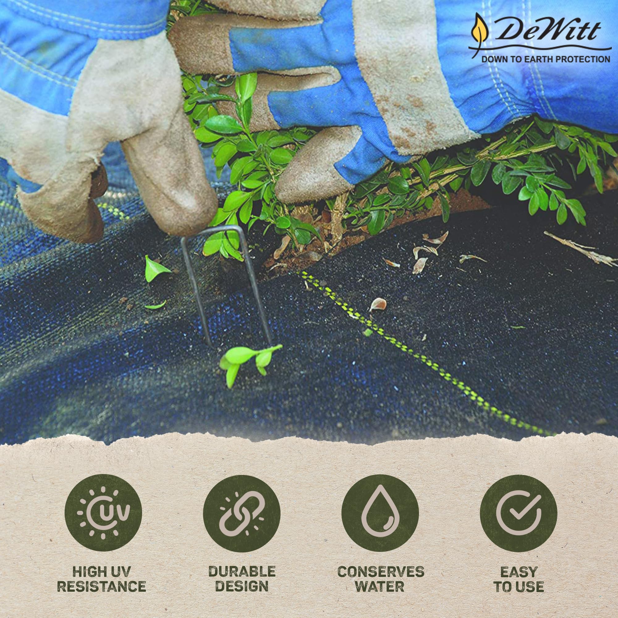 Dewitt Sunbelt Weed Barrier Fabric 3.2 oz, 4 x 200 Feet – Heavy-Duty Ground Cover Mat for Greenhouse Floors, Garden Rows, Raised Beds, Yard Gardening, and Outdoor Landscape Protection - Image 6