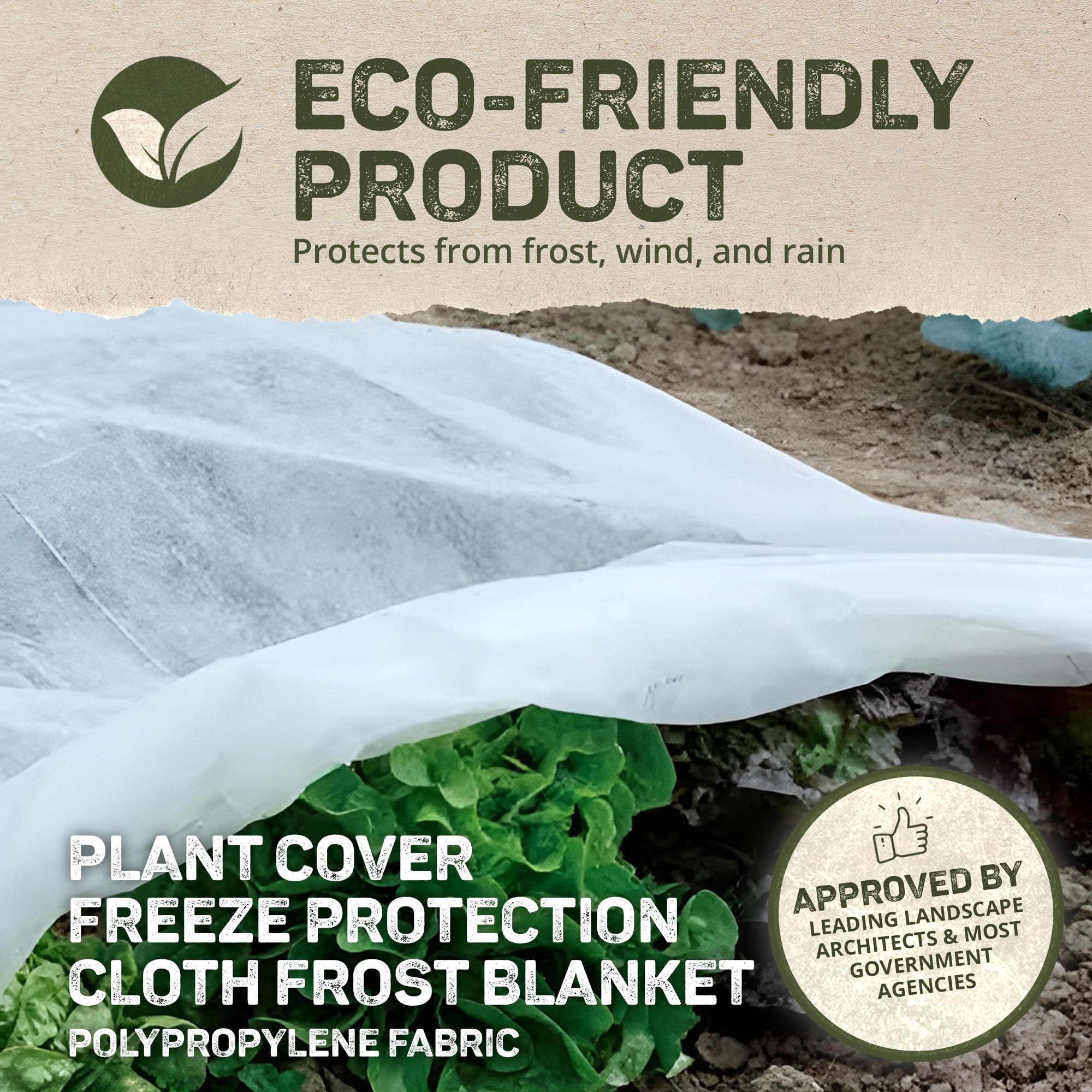 Dewitt 2-Pack Ultimate Plant Protection Blanket 2.5 oz, 6 x 50 Feet – Heavy-Duty Winter Garden Outdoor Cover and Frost Cloth for Perennials, Shrubs, Flowers, Small Trees, and Raised Beds - Image 3
